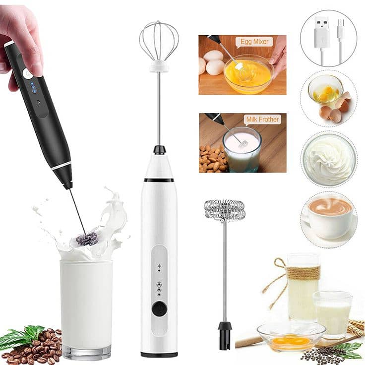 Coffee Beater Mixer Handheld Electric Mini Coffee Beater Mini High Sp 7