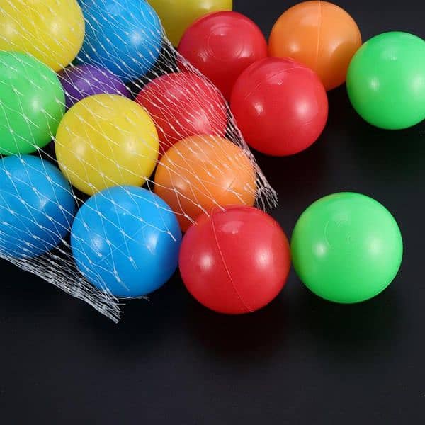 Pack of 50Pcs Soft Plastic Ocean Balls Baby Kid Swim Toy 4