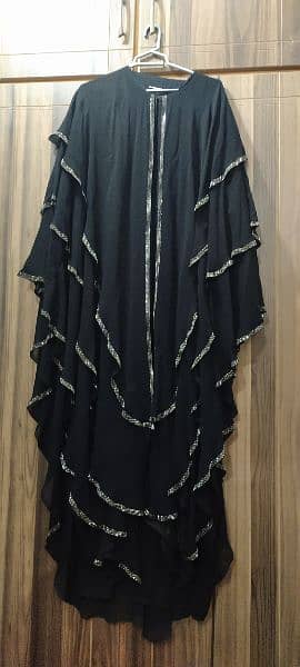 3 layers New Abaya ,only one time used 8