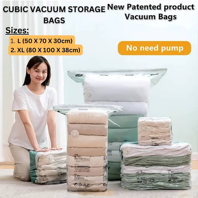 Vacuum bag Storage Bag traveling bag water proof space saver bag 1