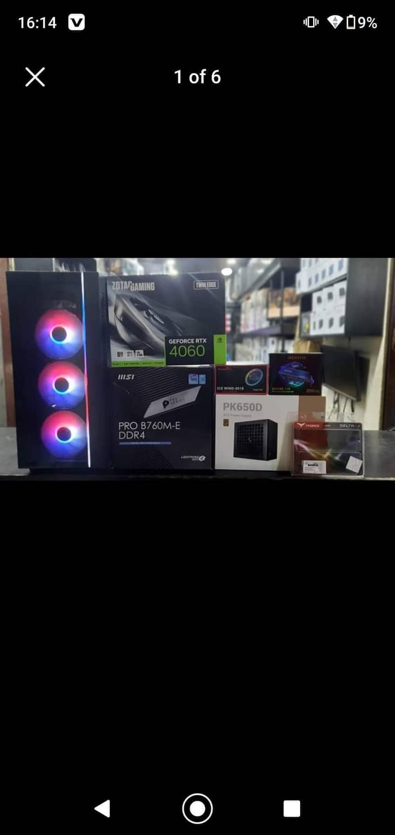 Gaming PC core i5 12400f RTX 4060 6