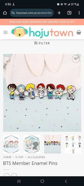 BTS Member Enamel Pins 10