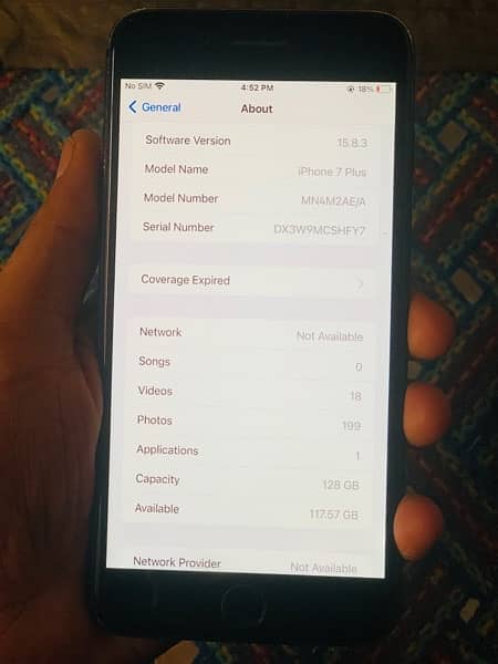 iPhone 7plus 128gb Pta approve 7