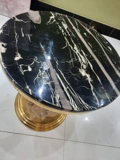 COFFE table with marble top stainless steel electroplating 0