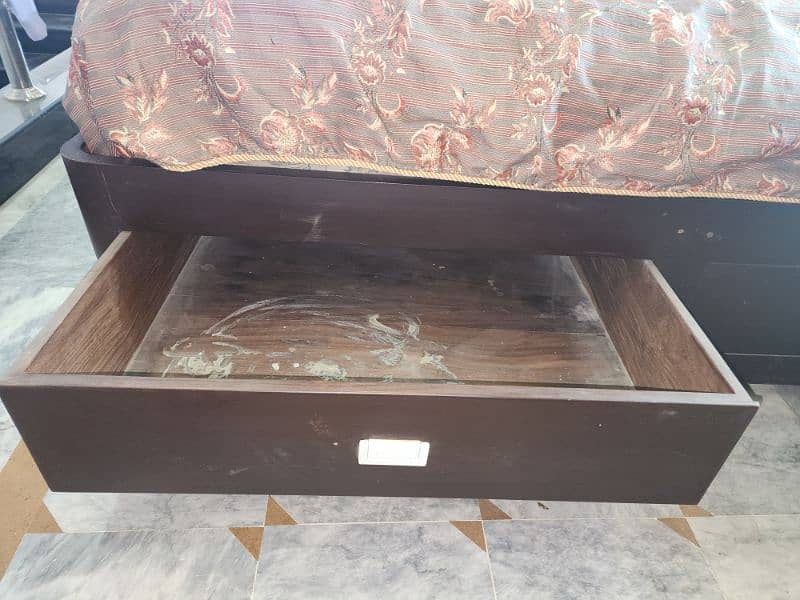 pure wood bed Queen size 4