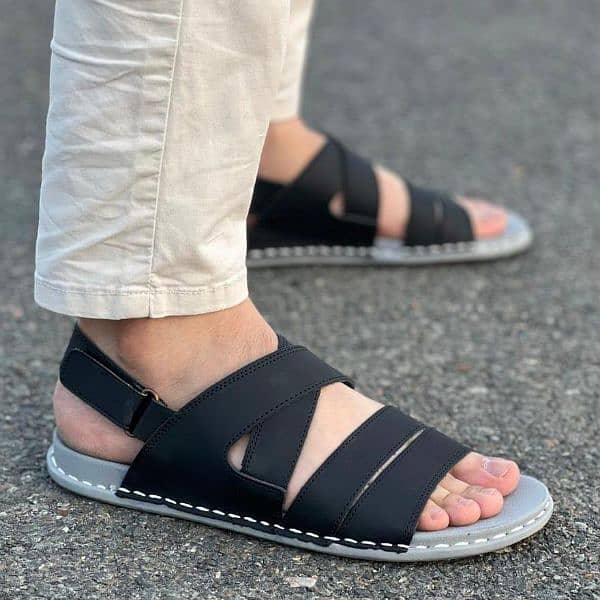 women soft double padded plain sandals 1