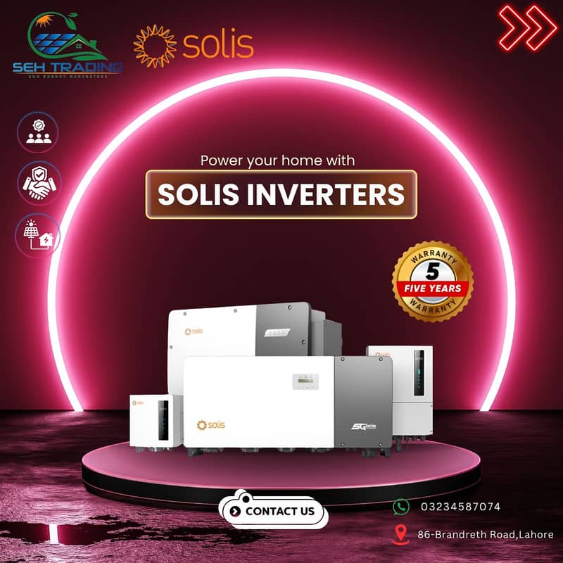 solis solar inverter hybrid & ongrid model ip66 5kw 6kw 10kw 110kw 0