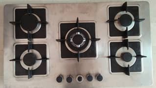 5burnar Hob Chulha + Cooking Rang For Sale  Call  0320-4671404