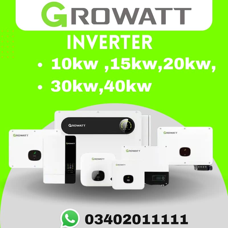 Growatt Inverters | 10kw | Local Lahore Warranty 5 Years 0