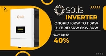 SOLIS Solar Inverter | 6kw | | 8kw | | 10kw | | 15kw | 20kw