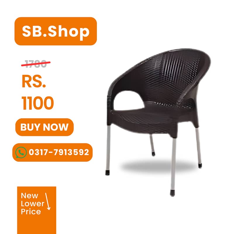 plastic chair with table for sale -Dilivery All karachi- outdoor Chair 4