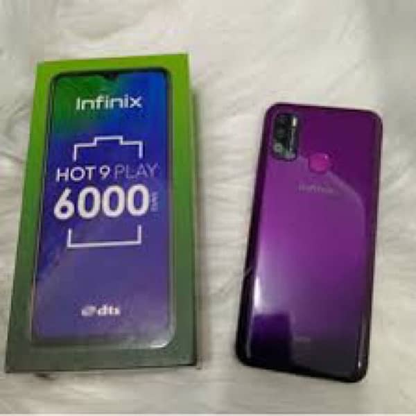 Infinix hot 9 play with box 2