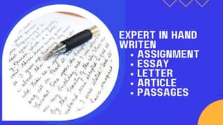 Handwritten Assignment Content Writing And Data Entry Work