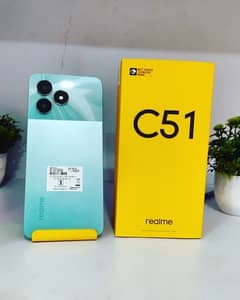 realme c51 with box and charger