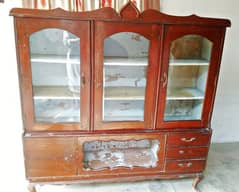 5 feet old wood showcase location sheikhupura