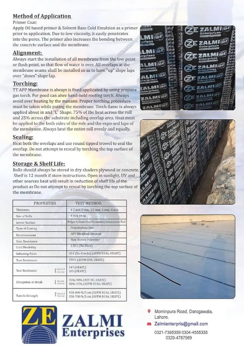 Membrane sheet|Heat Proofing/DPC WaterProofing|wall look/Fumigation 1