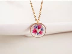 Flower Shaped Gold Plated Pendant 0