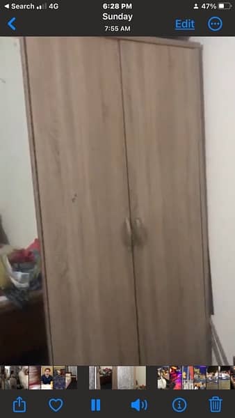 wooden bed  nd cupboard 4