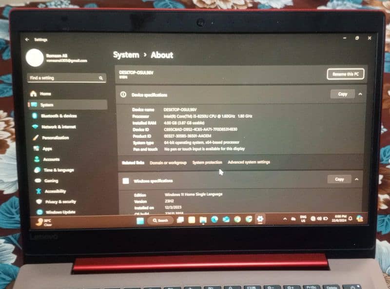 Lenovo IdeaPad core i5 8th gen 2