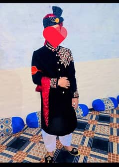 Shirwani for sell, black color only 1 time used