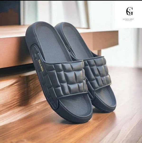 men,s leather casuals slide slippers Medicate 0