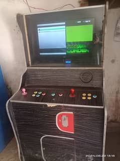 Arcade Stick Cabinet with 32 inch LCD and Tekken tag 2  installed