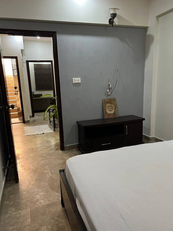 Defence DHA phase 6 Muslim commercial furnished studio flat available for rent 2