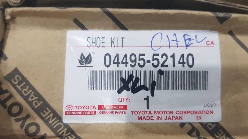 original brake pad made in Japan Toyota front back vitz Passo 6