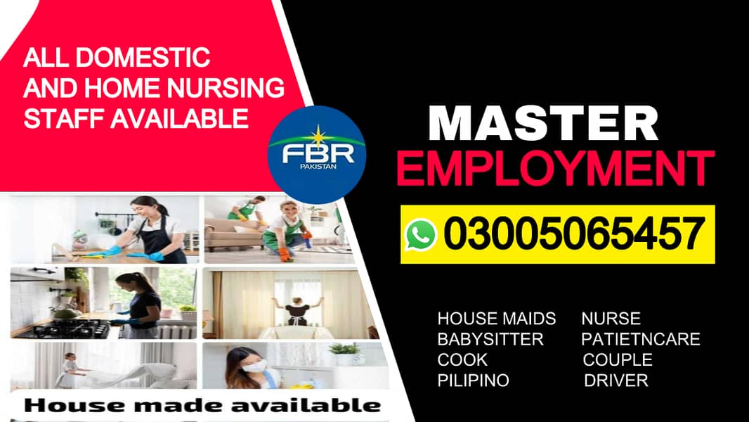 Cook , Chef , Kitchen Helper , Chinese Cook , Patient Care , Maids 0