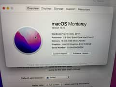 MacBook Pro 2017 1 tb ssd 16 gb ram 4 gb graphics card