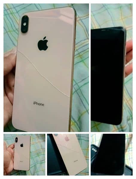 i phone XSMAX non PTA 64 gb 10/10 back py ek line hn 0