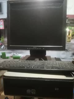 hp compaq dc7900 with dell lcd. keyboard mouse complete system.