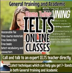 IELTS ONLINE CLASSES OR HOME TUITION