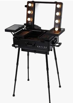 Makeup Train Stand case Cosmetics Station Makeup Artist Salon Trolley