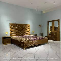 King size bed set  | bed set | wooden bed set | bed sale | 03305746921