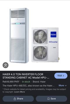 HAIER 4.0 TON INVERTER FLOOR STANDING CABINET AC