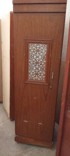 3 door wood almari cupboard