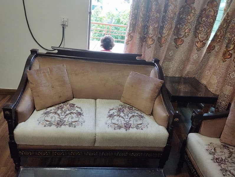 white and brown sofa set 1