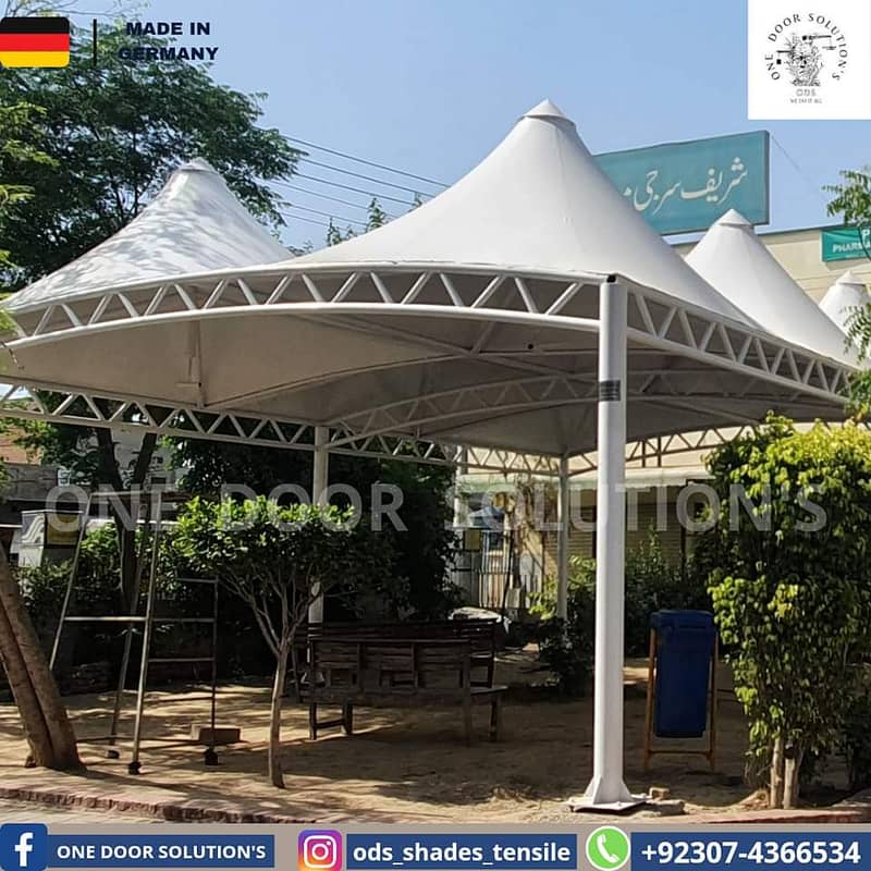 Tensile Car Parking / Car Porch Shed / Cafe Roofing / Pole Shed 0