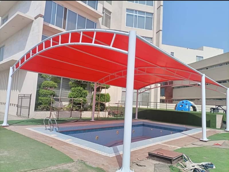 Tensile Car Parking / Car Porch Shed / Cafe Roofing / Pole Shed 15