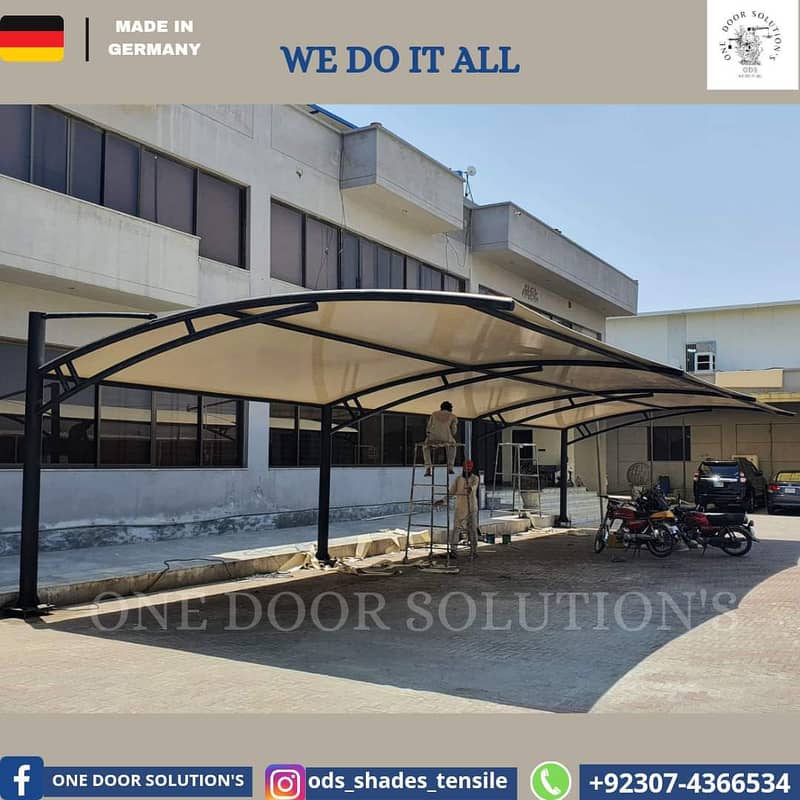 Tensile Car Parking / Car Porch Shed / Cafe Roofing / Pole Shed 18