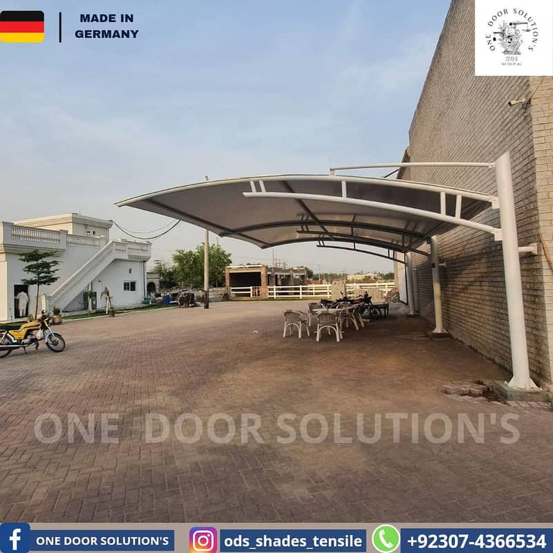 Tensile Car Parking / Car Porch Shed / Cafe Roofing / Pole Shed 19