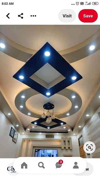 False Ceiling,Gypsum Board,3D Wallpaper,Vinyle Wood Floor,Pvc,Blinds 1