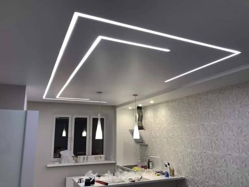 False Ceiling,Gypsum Board,3D Wallpaper,Vinyle Wood Floor,Pvc,Blinds 8