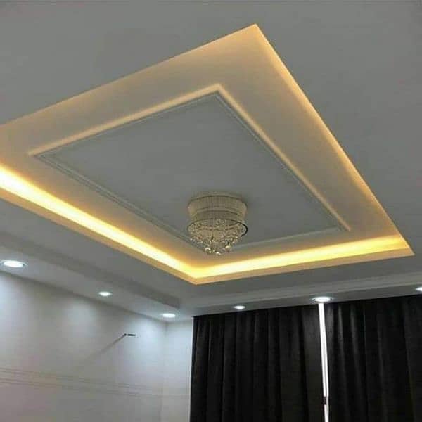 False Ceiling,Gypsum Board,3D Wallpaper,Vinyle Wood Floor,Pvc,Blinds 18