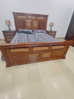 Bed set|King size Bed, 2 (two) side Table , dressing table| Luxury Bed