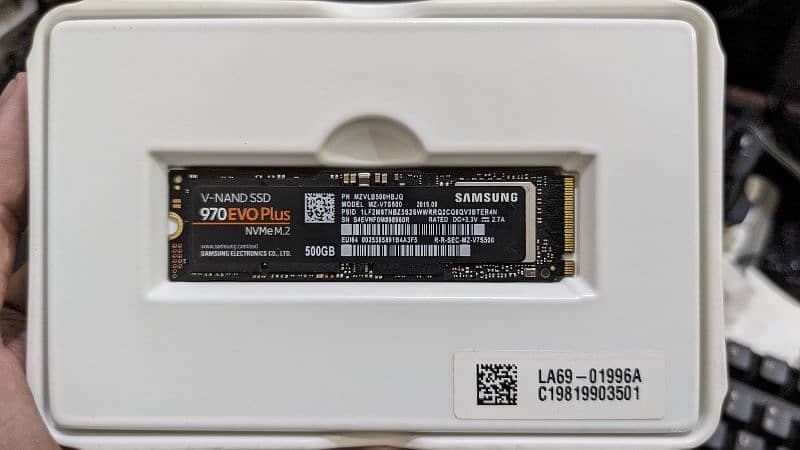 Samsung 970 evo plus nvme m2 500GB SSD 1