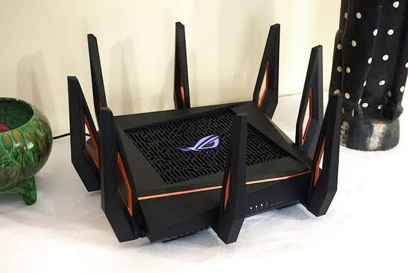 ASUS ROG Rapture WiFi 6  Gaming Router (GT-AX11000)-TriBand 10 Gigabit 1