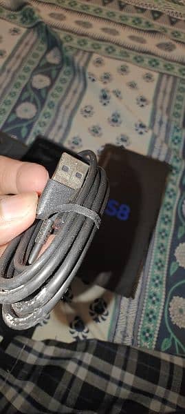 Samsung S8, original charger with original type c data cable 5