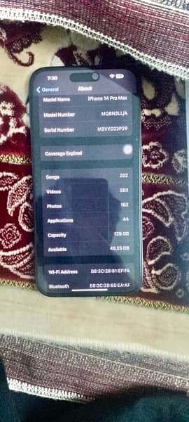 Iphone 14 pro max 128gb nonpta 5